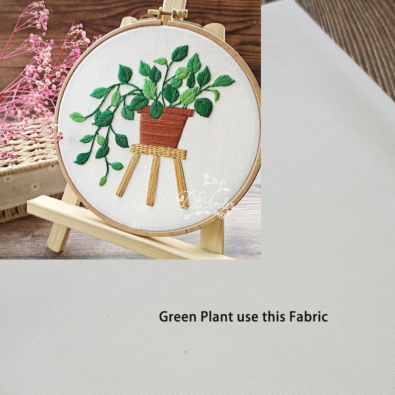 Tela de bordado-DIY tela de bordado-Tela para costura y artesanía Tela de algodón Tela de lino de algodón-Paño de trabajo de aguja imagen 3
