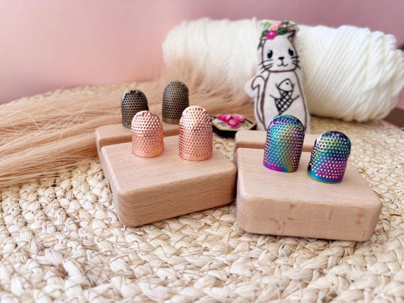 Brass Sewing Thimble Finger Protector: Metal Needlework Tool