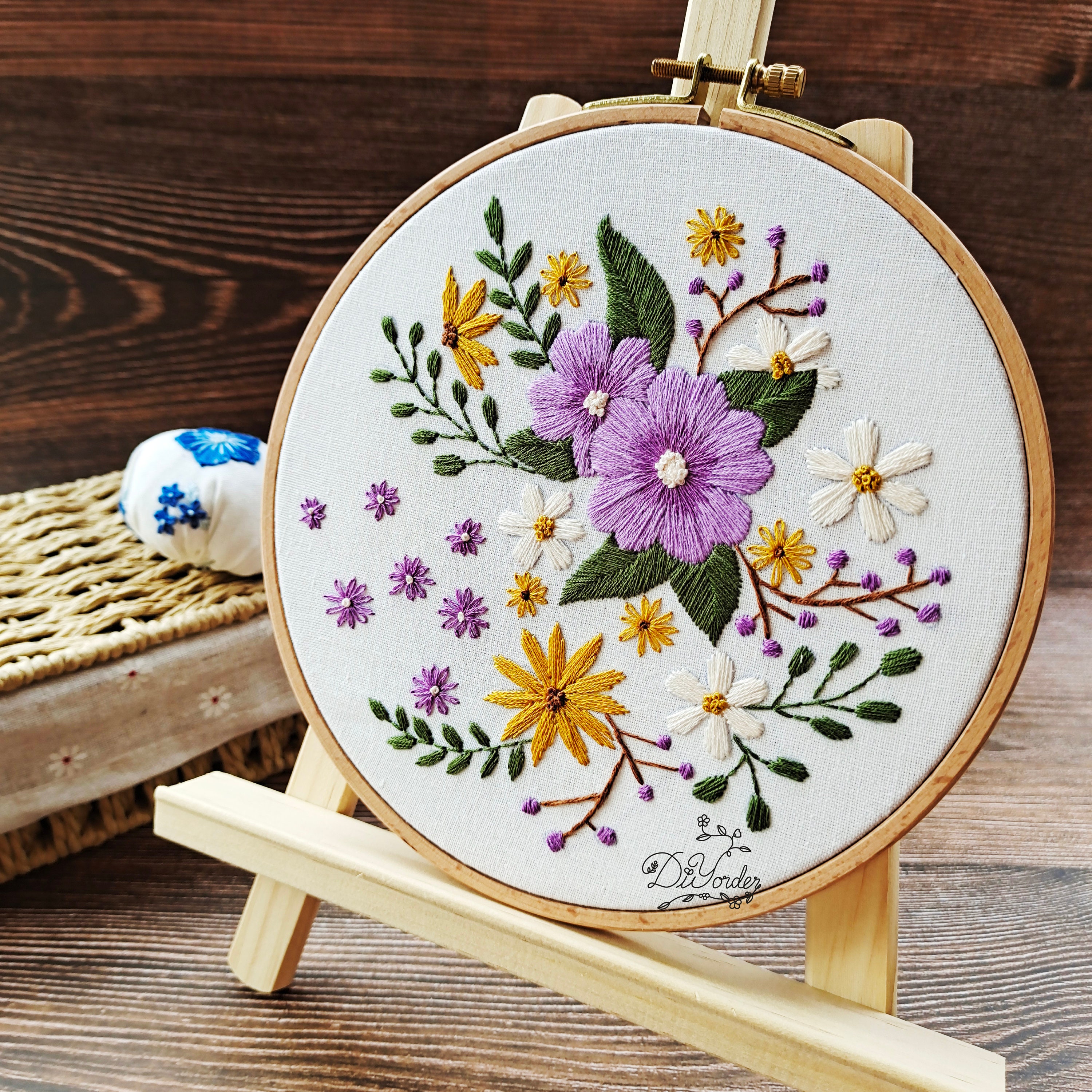 Easy DIY Embroidery Start Kit for Beginner Animal Printed Pattern Cross  Stitch Needlework Hoop Handmade Sewing Art Craft - AliExpress