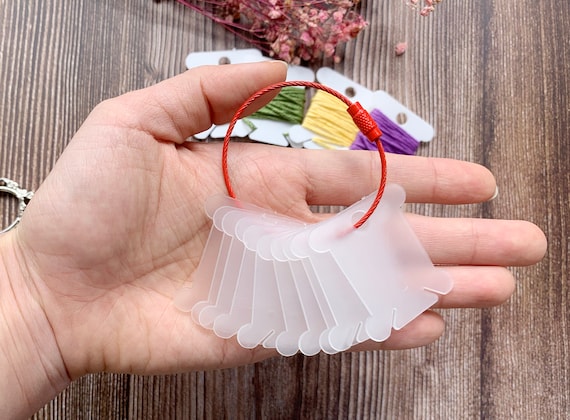 Plastic Embroidery Floss Bobbins - Stitched Modern