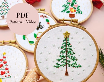 No.526　クリスマスの可愛い訪問者　刺繍ブローチ No.526 クリスマスの可愛い訪問者 刺繍ブローチ Amazon | 刺繍