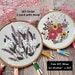 2 pack embroidery kit-Handmade Embroidery-gift for her-Flower Embroidery Design-Needlepoint-DIY Craft Kit-Birthday Gift-Wall decor-Craft 