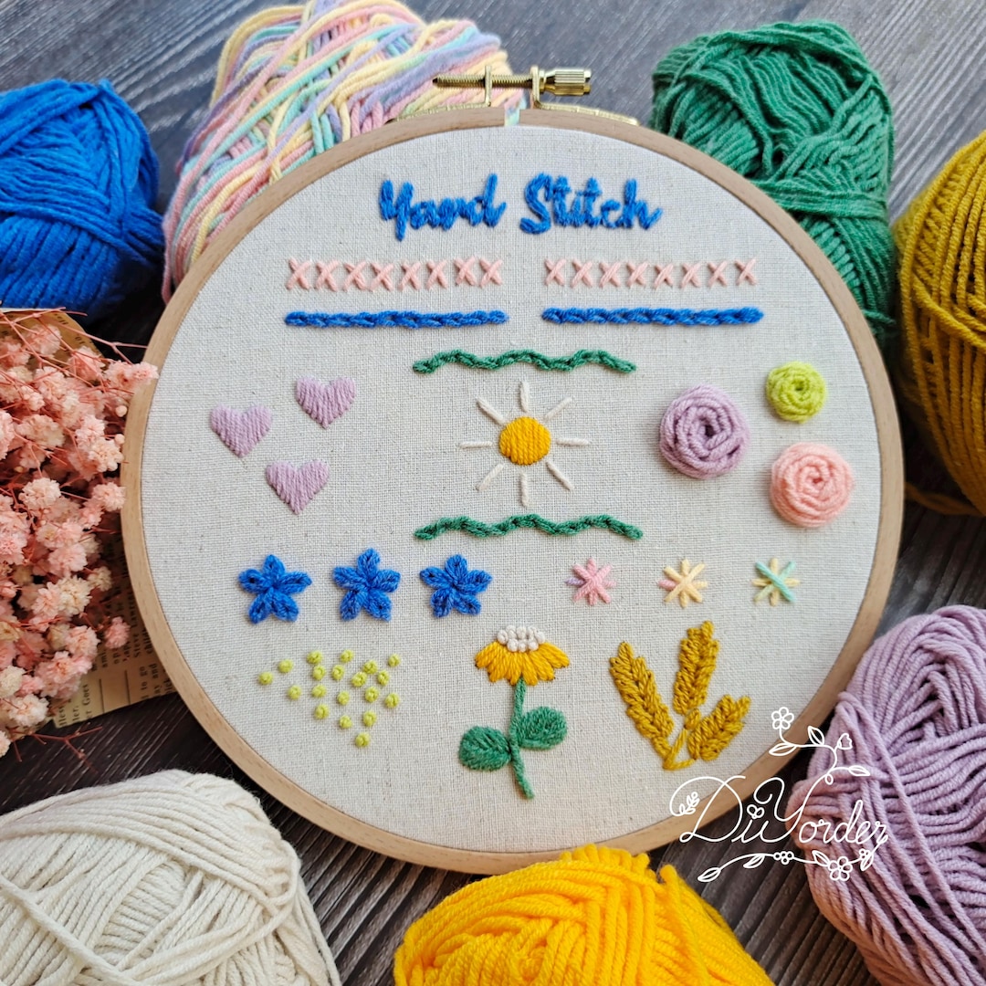 Hapzoom Kit De Broderie Pour Débutant 3 Kits De Broderie Estampés à La