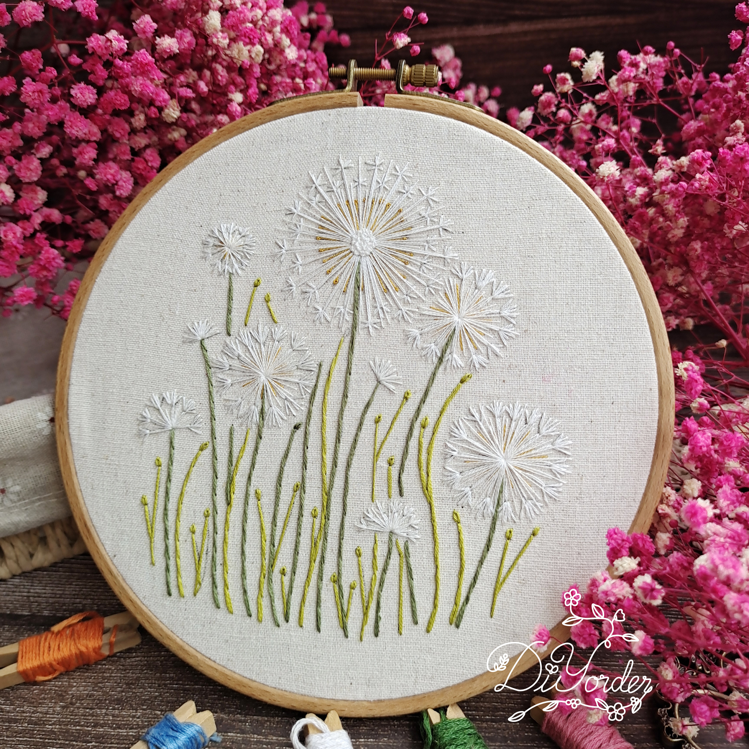 mina perhonen tanpopo dandelion dress flower embroidery sold out 