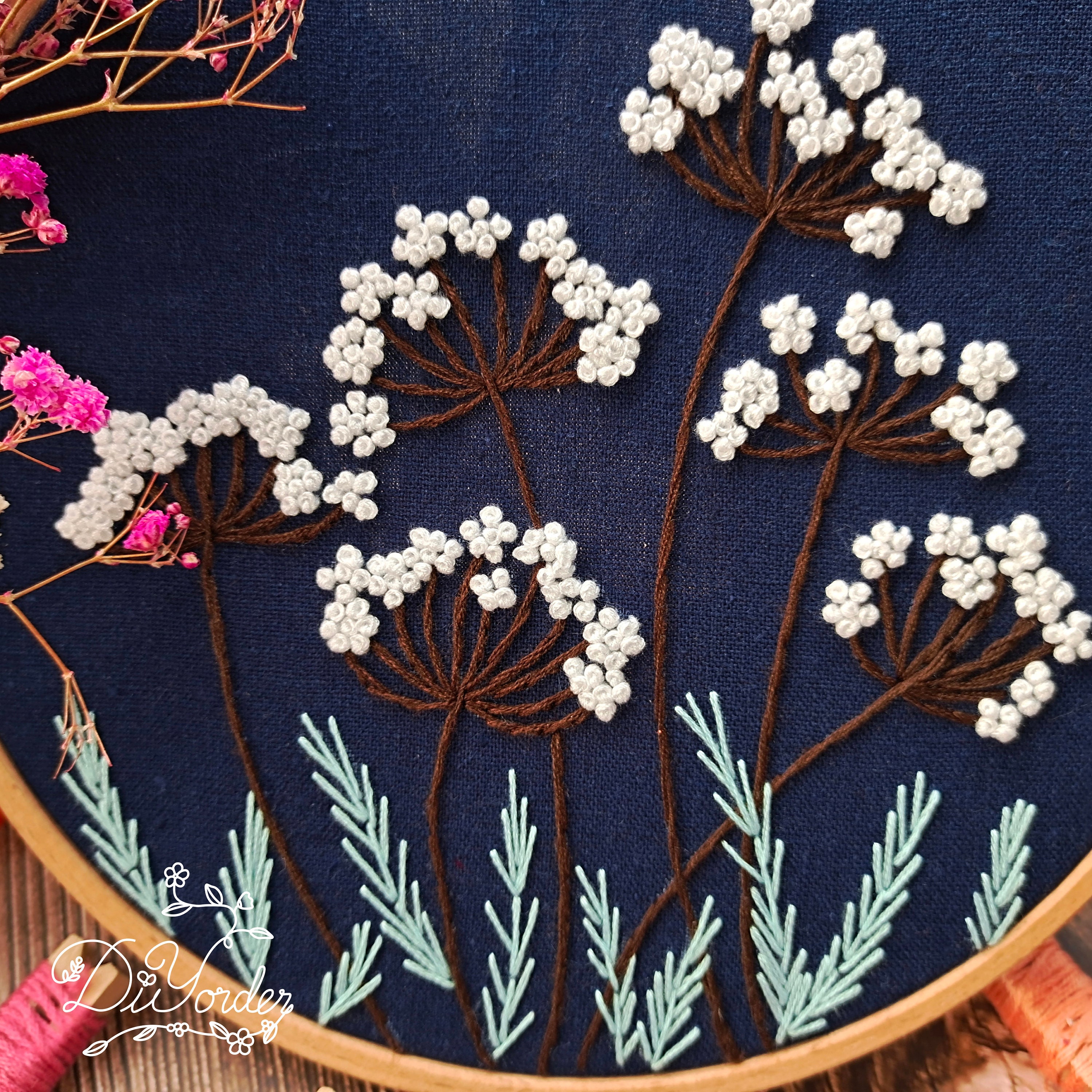 Kit dartisanat de broderie de pissenlit kit de broderie à la - France