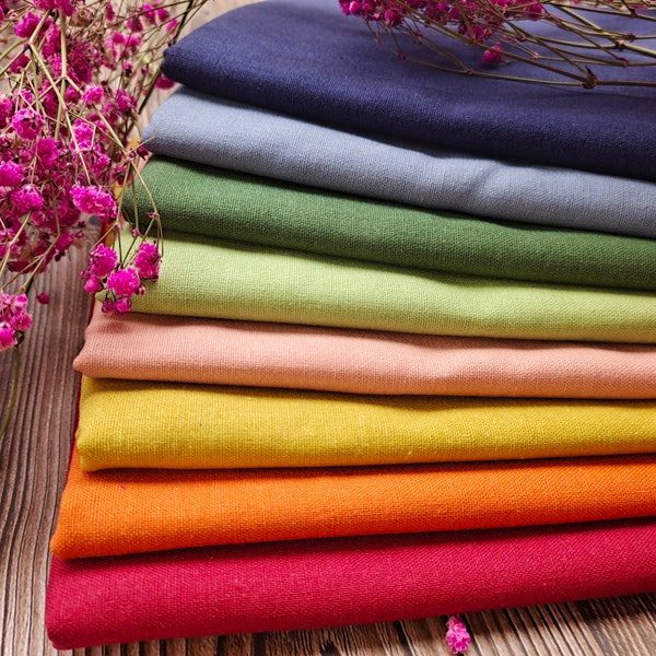 Tissu-Broderie DIY-Tissu-Tissu pour la couture et l'artisanat-Tissu en coton-Tissu en coton et lin-Tissu de couture