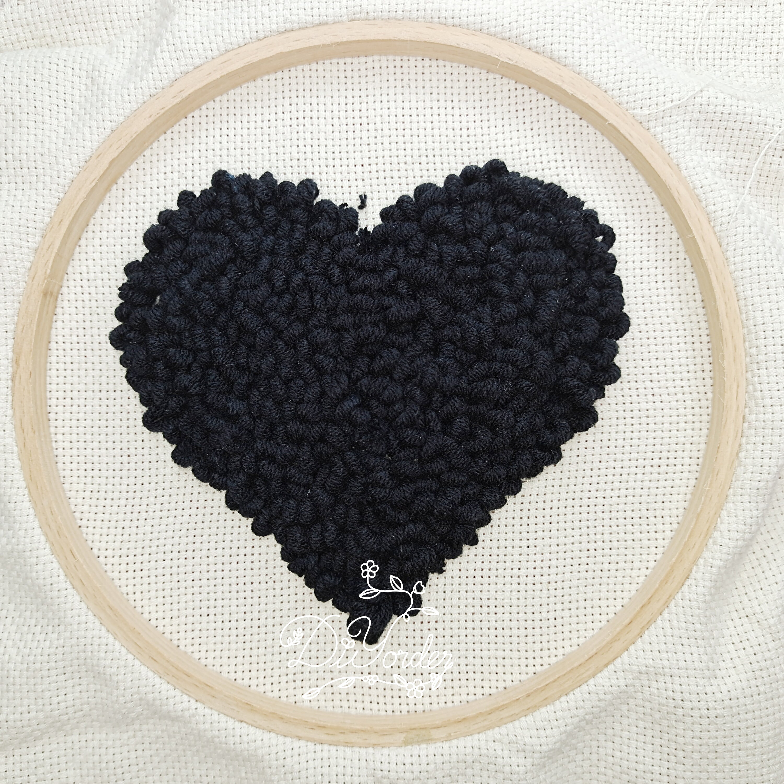 Red Heart Punch Needle Kit Punch Needle Kit Birthday Etsy