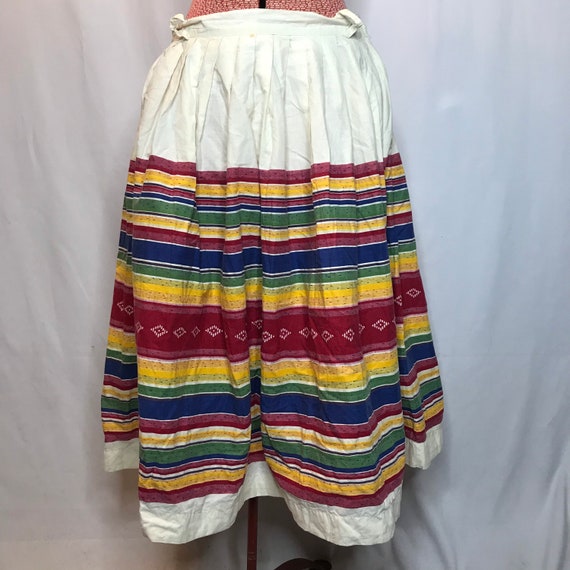Vintage 50s Mexican Southwestern Aztec Circle Skir