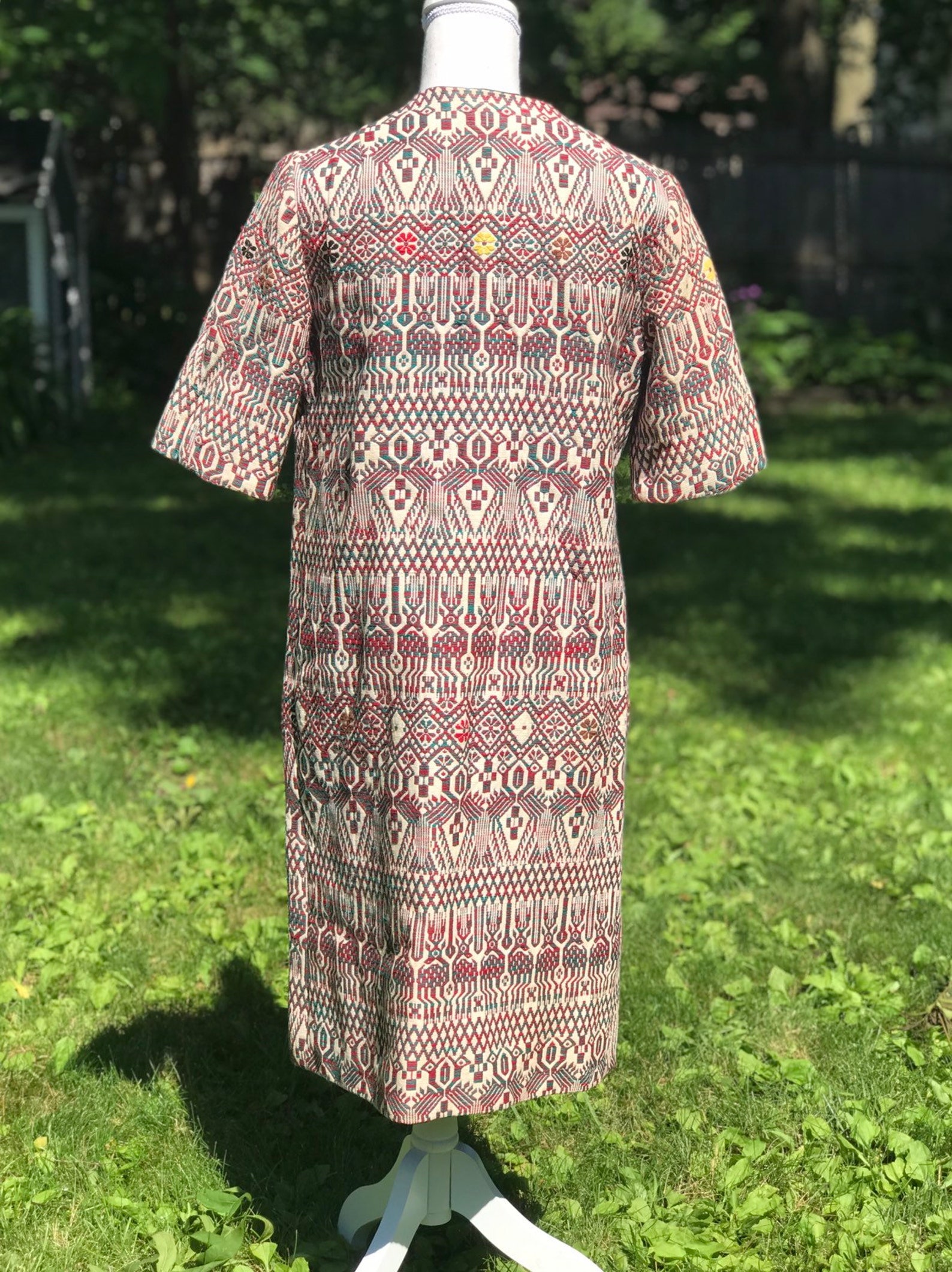 Vintage Bohemian Woven Authentic Kaftan Jacket / Vtg Lined Etsy