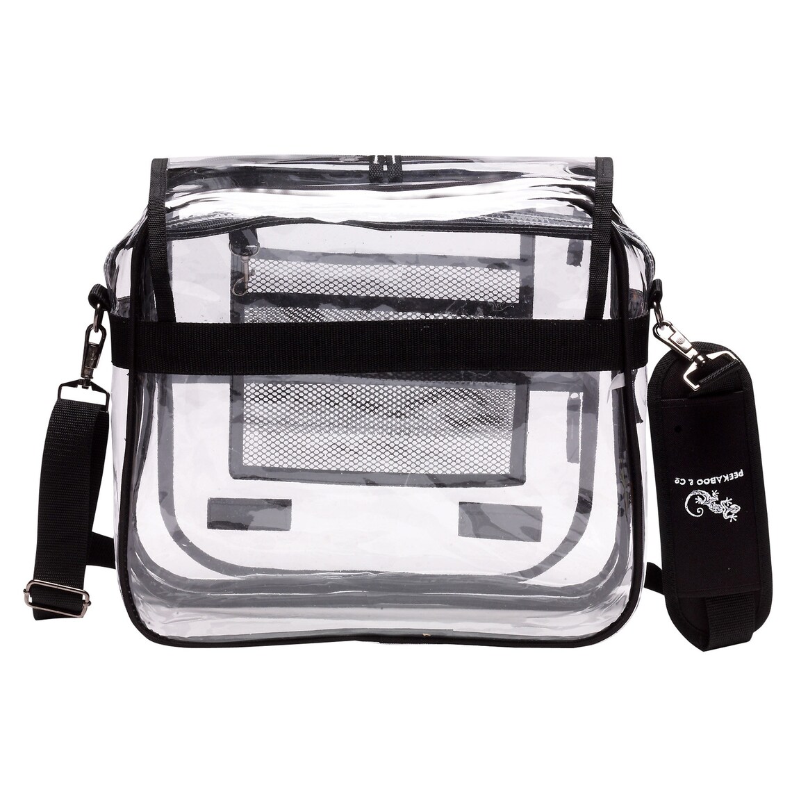 Clear Messenger Bag 2 Compartments Adjustable Strap Etsy