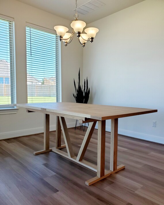 Trestle Dining Tables Made to Order Etsy UK