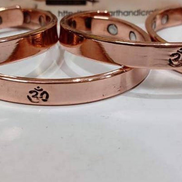 Unisex Magnetic Cuff Bracelet 100%Pure Copper For Men and Women.