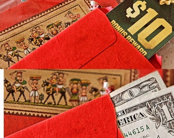 HANDMADE Festive Gift Cards Envelopes,  Money Envelopes Pattachitra Art Set of 6