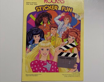 Vintage Barbie Rockers Sticker Fun Book 1987