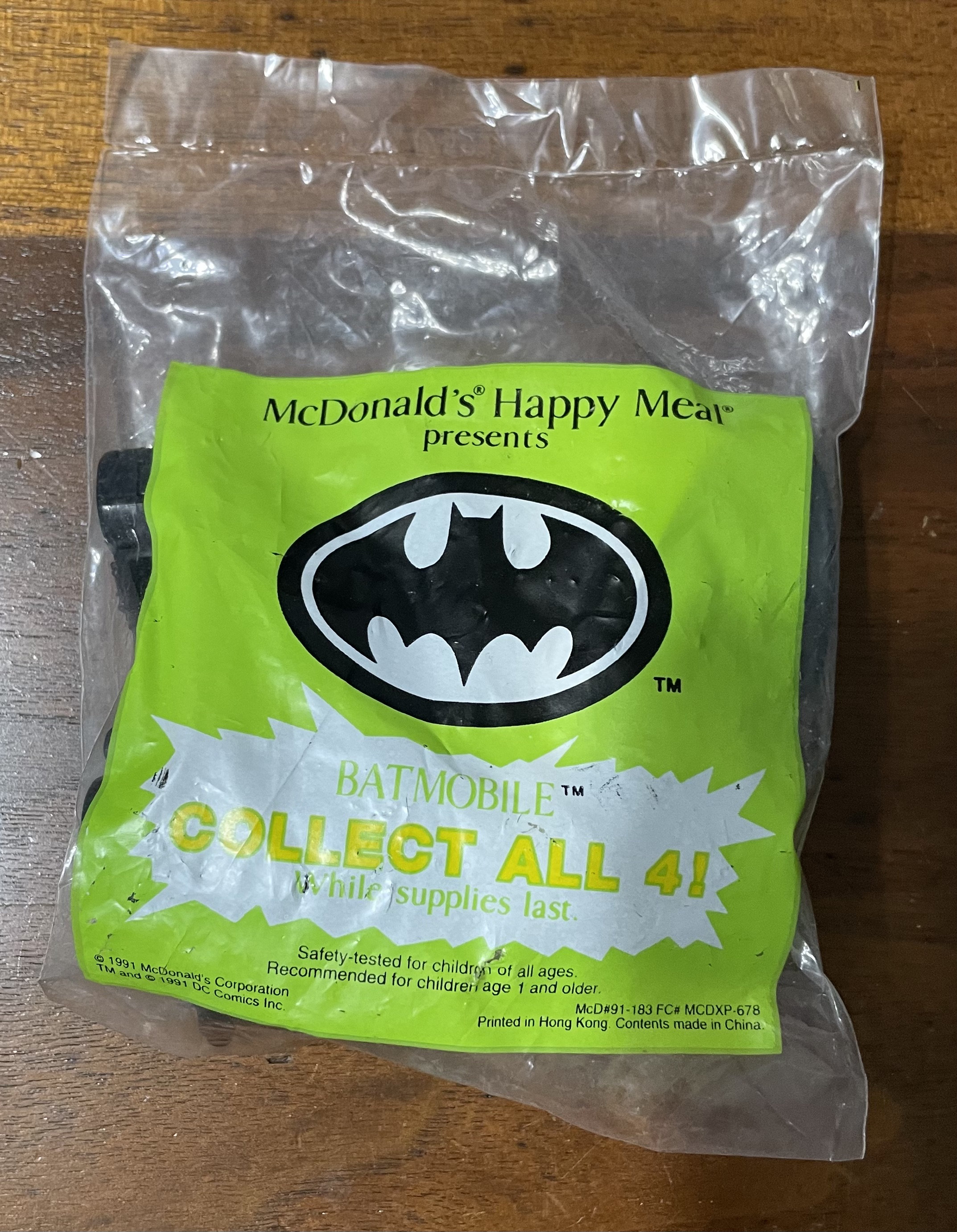 Vintage Mcdonald's Batman Happy Meal Toys 1991 You Choose Your Toy