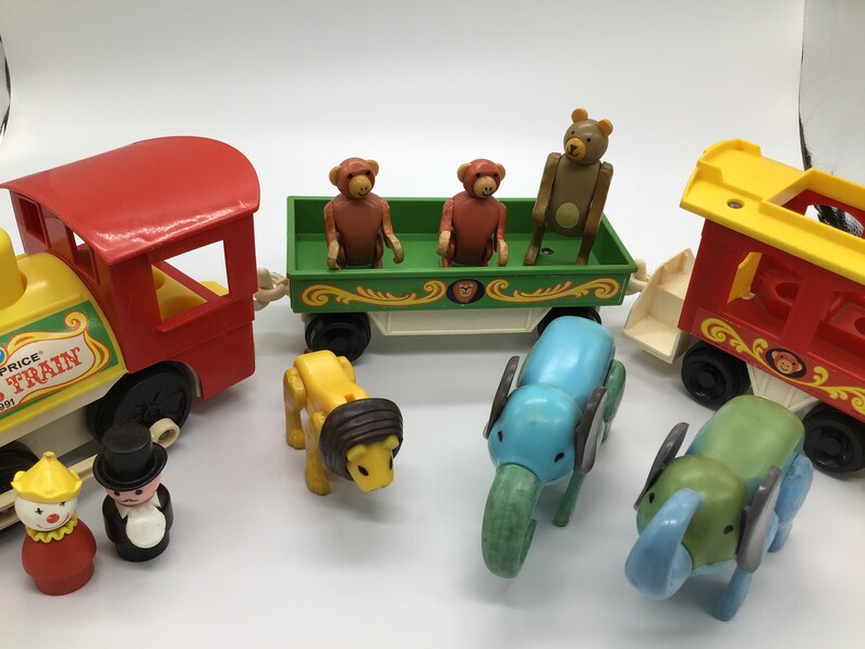 Vintage Fisher Price Play Family Circus Train 1970s | Etsy