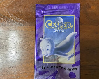 1 Vintage Fleer Casper Trading Card Pack 1995