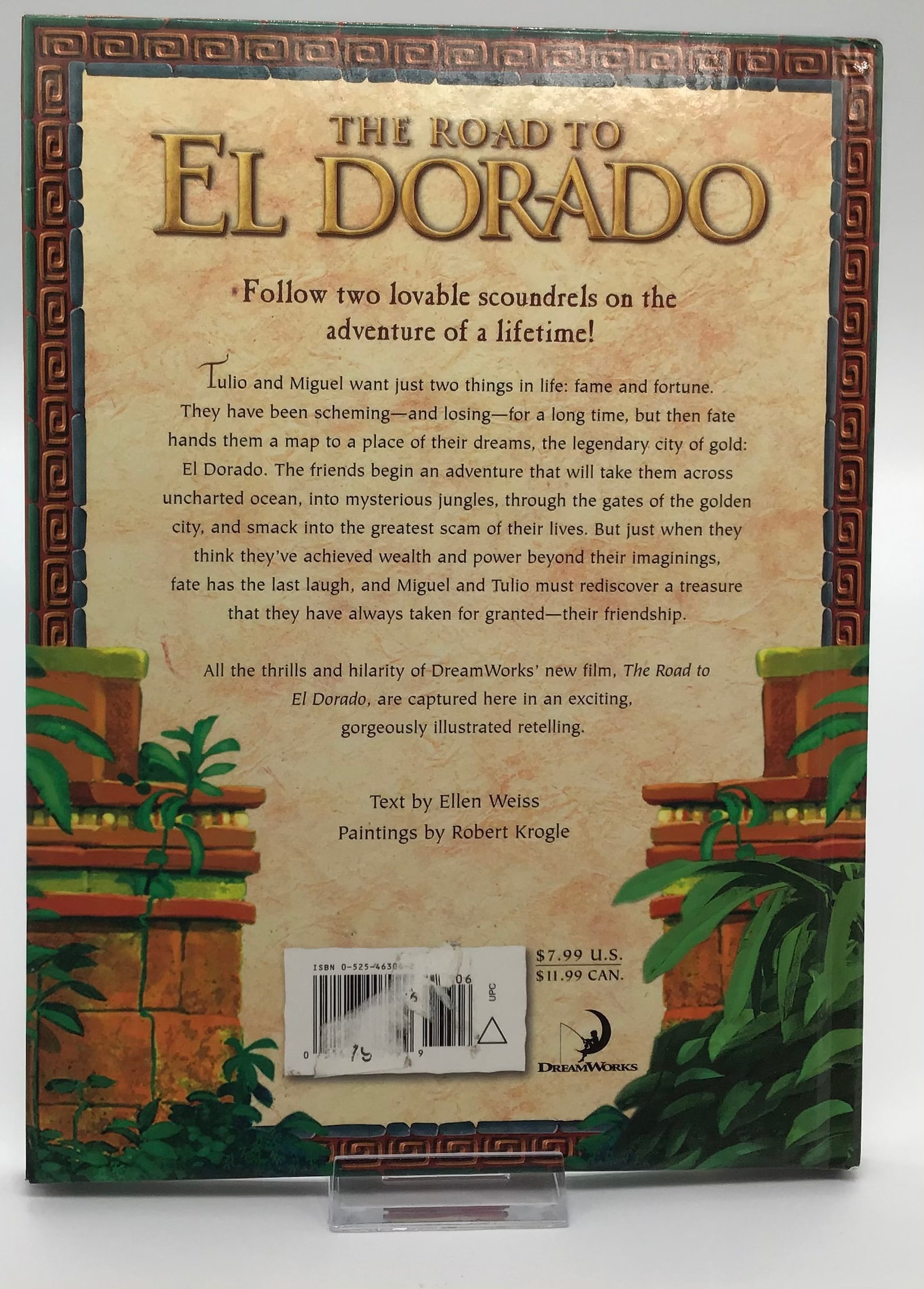 Vintage Dreamworks The Road To El Dorado Hardcover Book 2000 Etsy