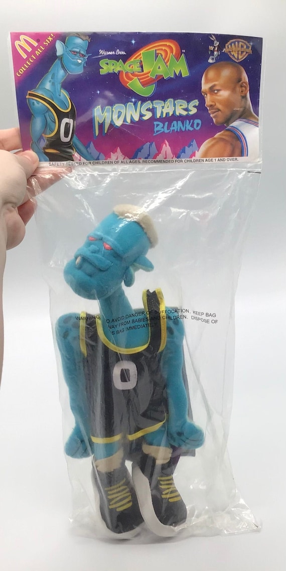 Vintage Mcdonald's Space Jam Tooney Tunes ~ Monstars Blanko Plush