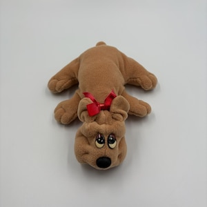Vintage Pound Puppies Plush Brown Dog Toy 80&#39;s