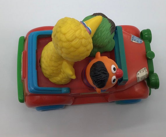 Vintage Sesame Street Wind Up Toy Car ~ Illco Toy ~ Jim