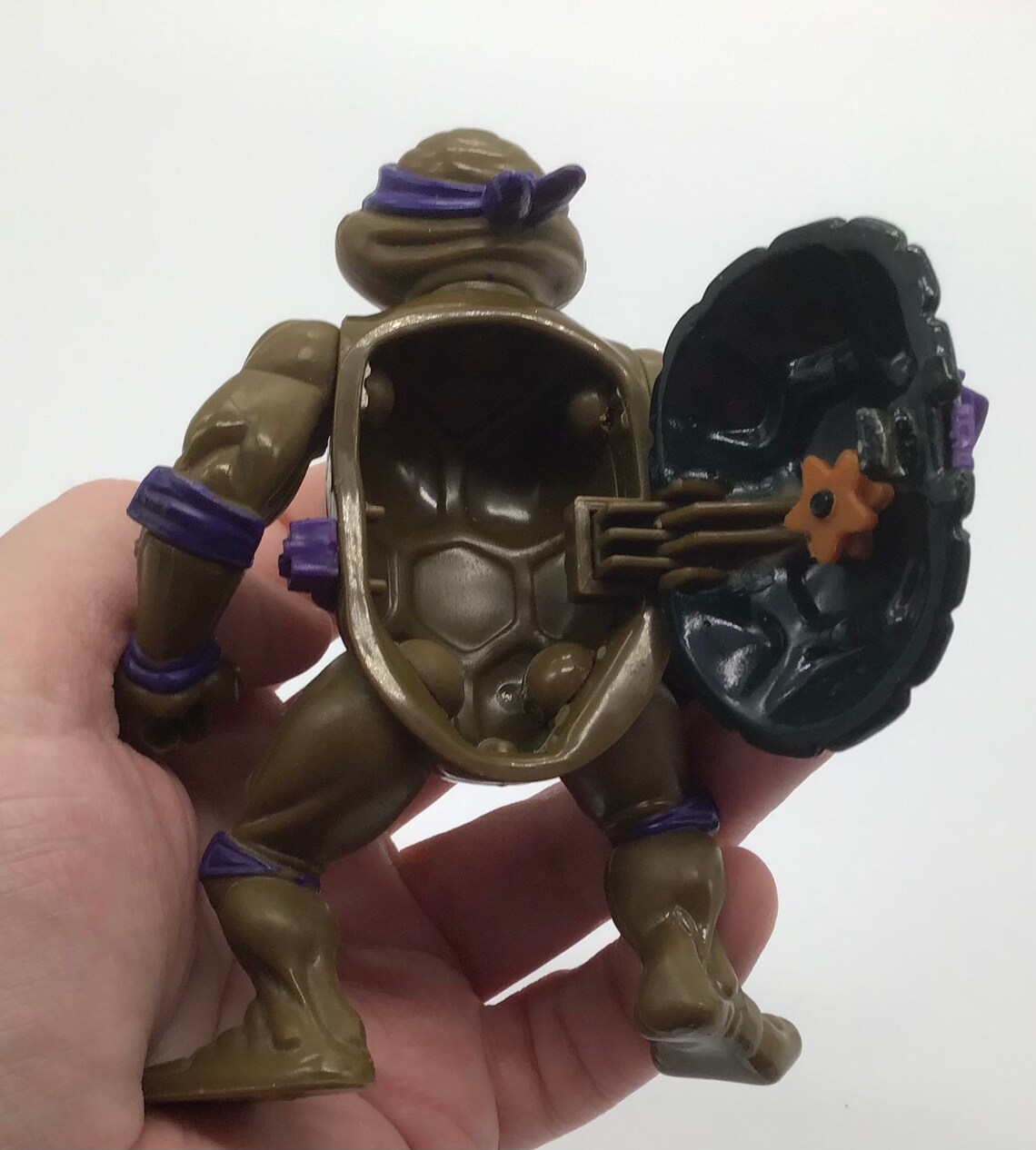 Vintage TMNT Storage Shell Donatello Action Figure Playmates Etsy Canada