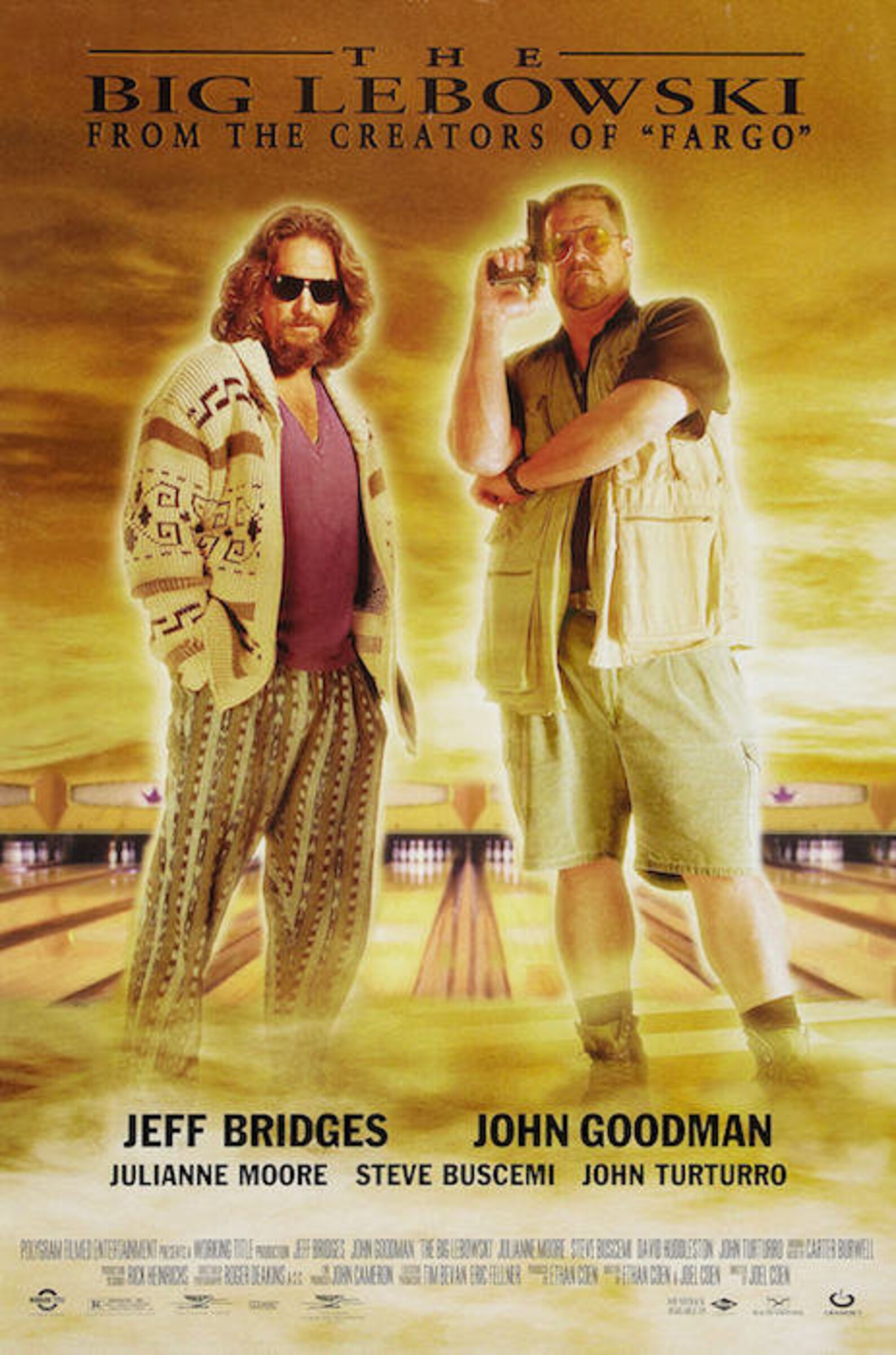 The Big Lebowski Movie Poster 24 X 36 Size Etsy