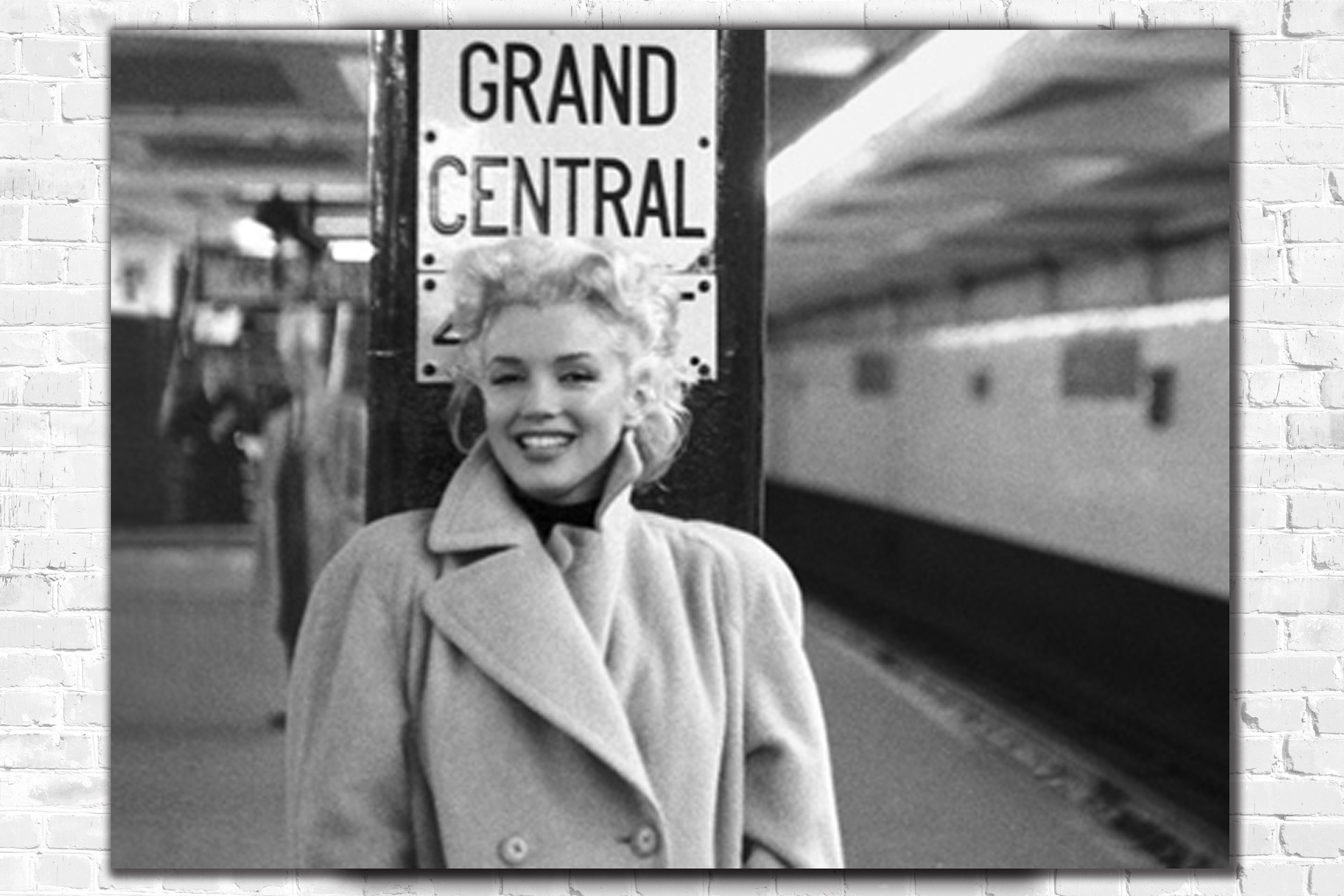 Marilyn Monroe Grand Central Station Poster Litho Vintage Etsy