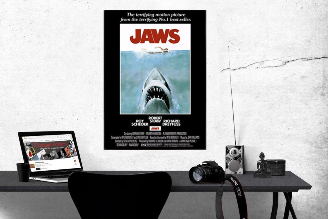 Discover Jaws Movie Poster 24" x 36" Size
