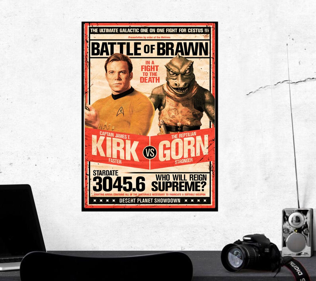 Star Trek Kirk Vs Gorn Regular Poster 24 X 36 - Etsy