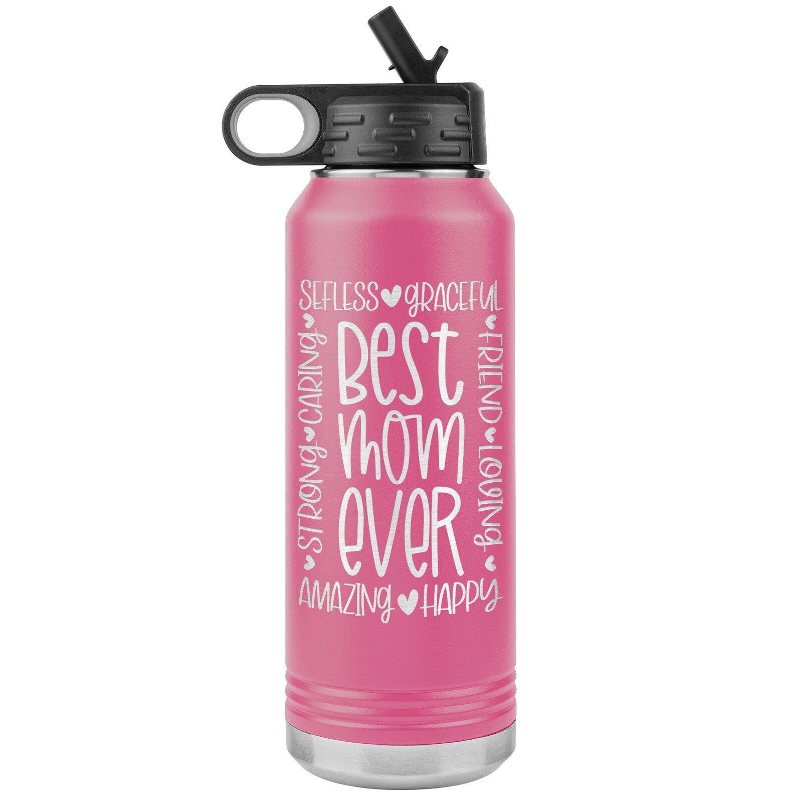 Best Mom Ever Water Bottle Mother's Day Water Bottle Etsy