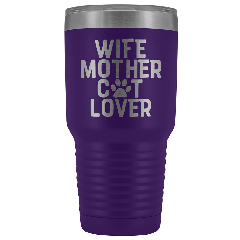Cat Lover Cat Mom Gift Travel Mug Tumbler