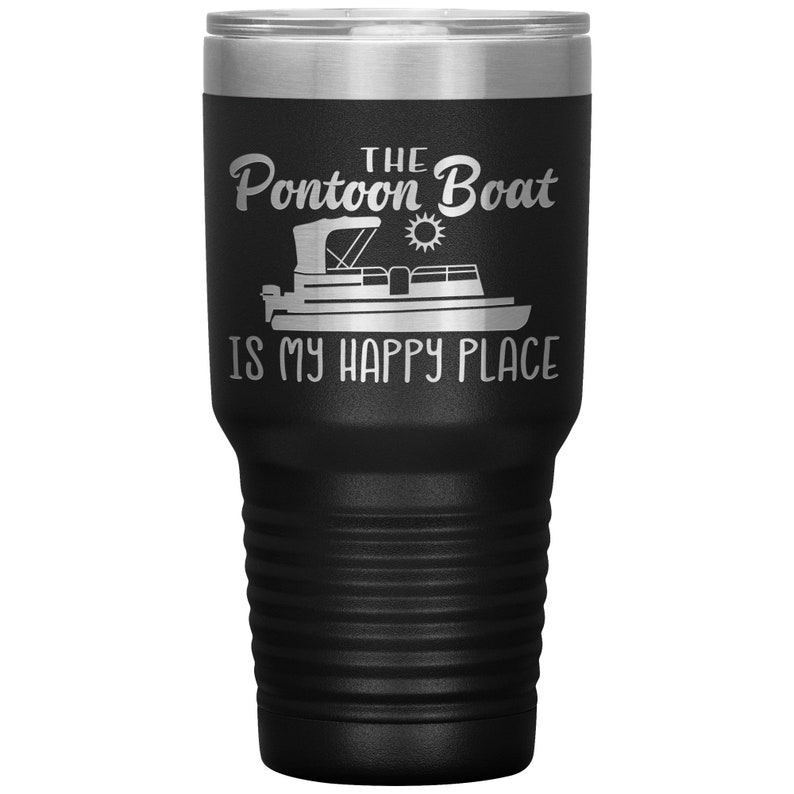 Pontoon Boat Gift Pontoon Gift Travel Mug Tumbler Insulated Etsy
