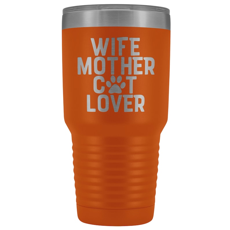 Cat Lover Cat Mom Gift Travel Mug Tumbler