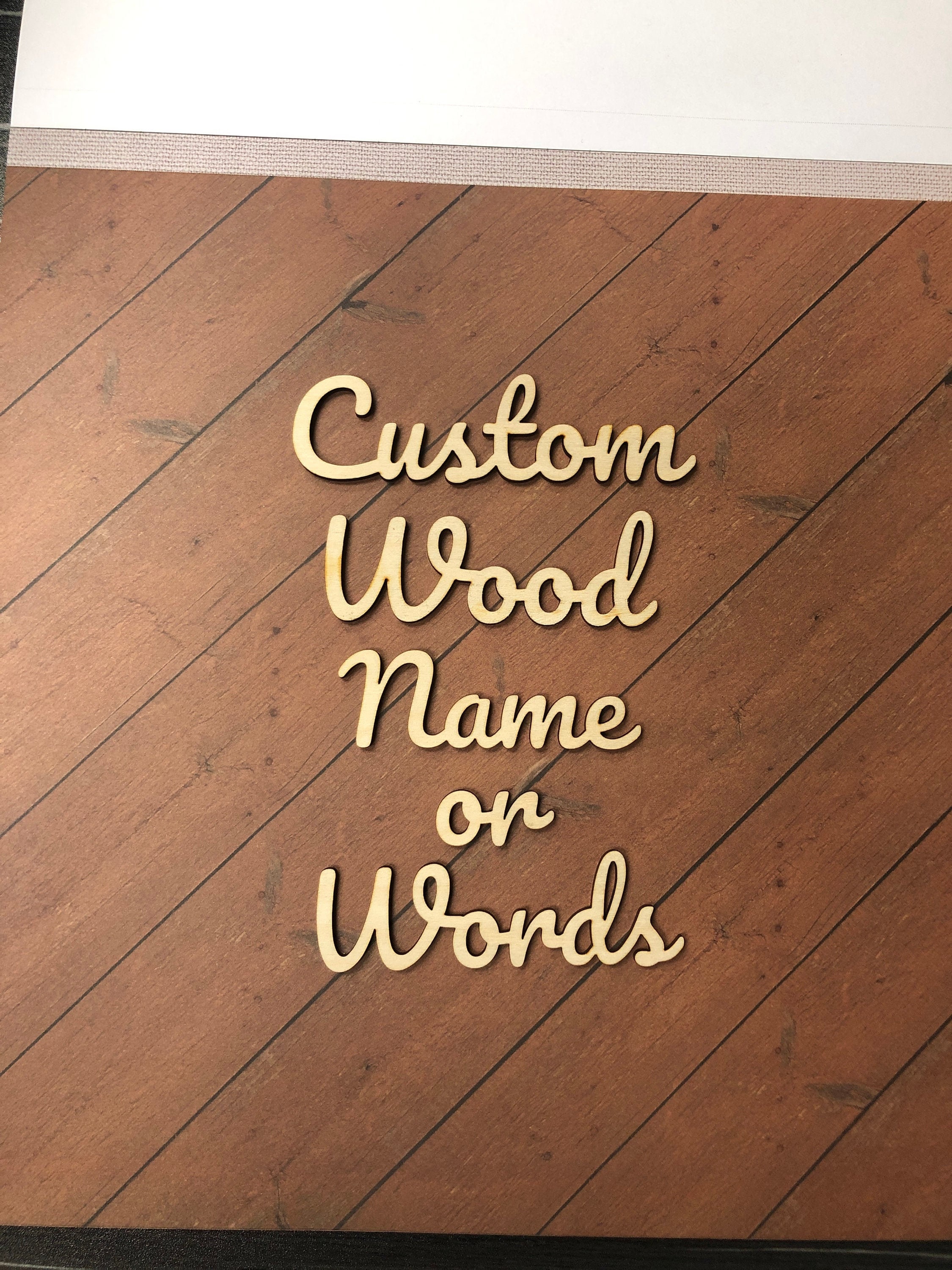 Custom Wood Word Custom Word Sign Personalized Wooden Word Etsy