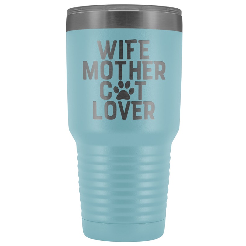 Cat Lover Cat Mom Gift Travel Mug Tumbler