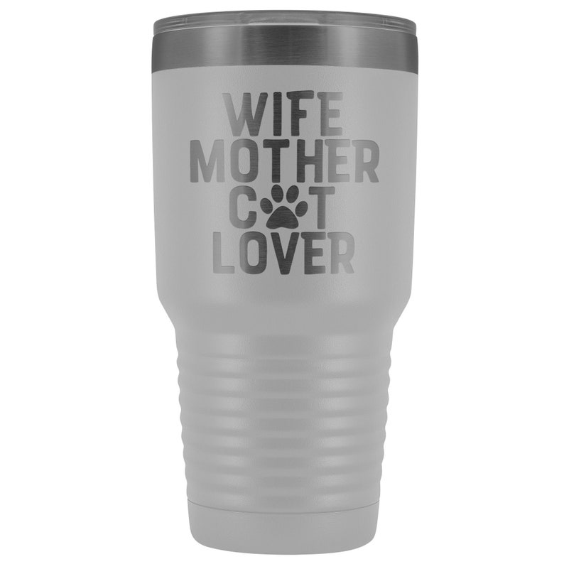 Cat Lover Cat Mom Gift Travel Mug Tumbler