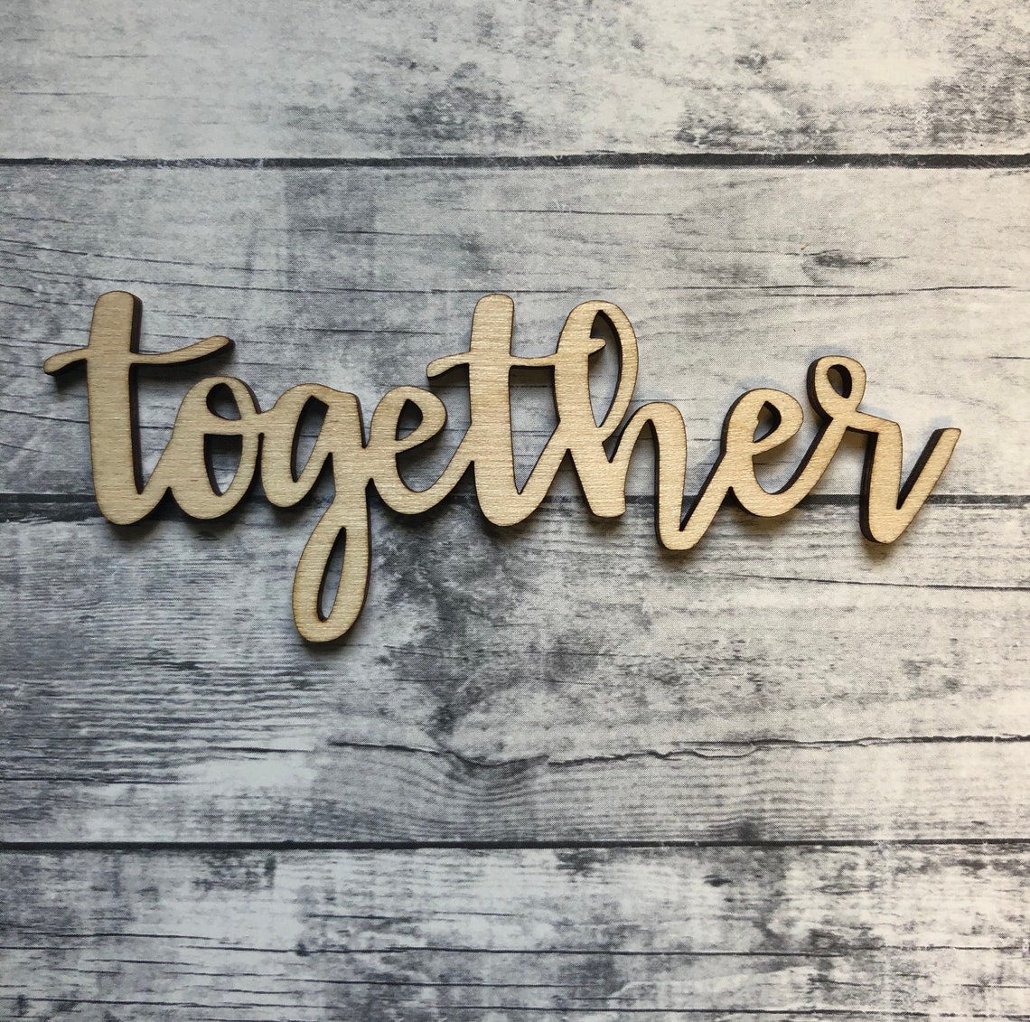 Script Together Word Wood Sign Wood Sign Art Wood Together Etsy