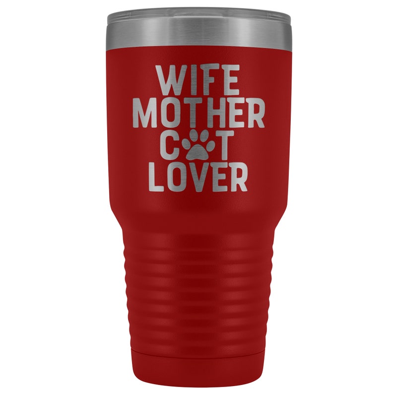 Cat Lover Cat Mom Gift Travel Mug Tumbler