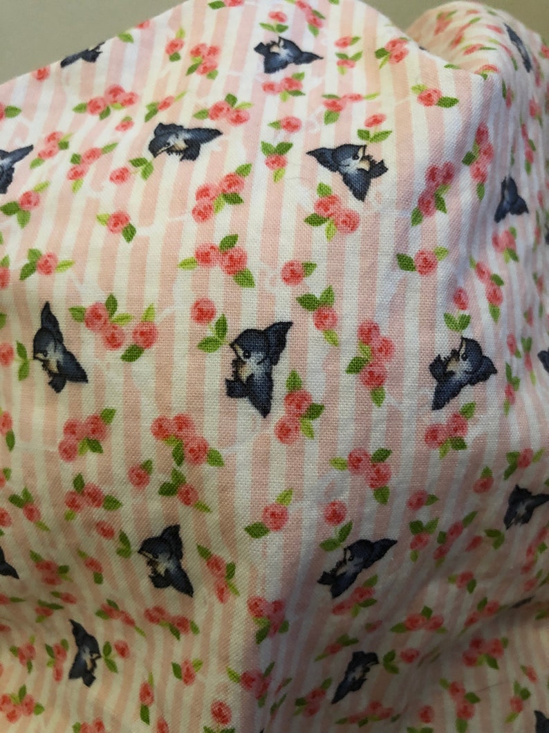 Surgical Caps Scrub Caps Pink Roses and Blue Birds Bouffant Cap Style Scrub Cap for Women