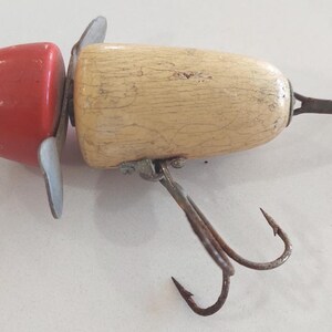 Leurre Vintage Pflueger – Cuiller Tournante Tandem à Plumes – Pêche Bass