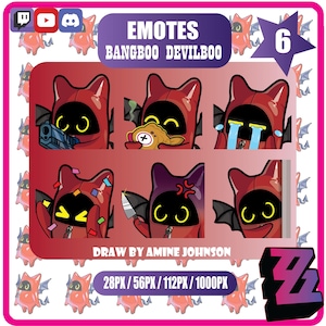 Emote Zenless Zone Zero | Twitch | Discord | YouTube | Streaming / Bangboo Devilboo / Batboo