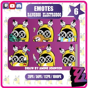 Emote Zenless Zone Zero | Twitch | Discord | YouTube | Streaming / Bangboo Electroboo / Electroboo Bangboo