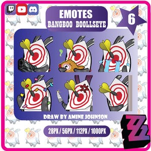 Emote Zenless Zone Zero | Twitch | Discord | YouTube | Streaming / Bangboo Boollseye / Targetboo