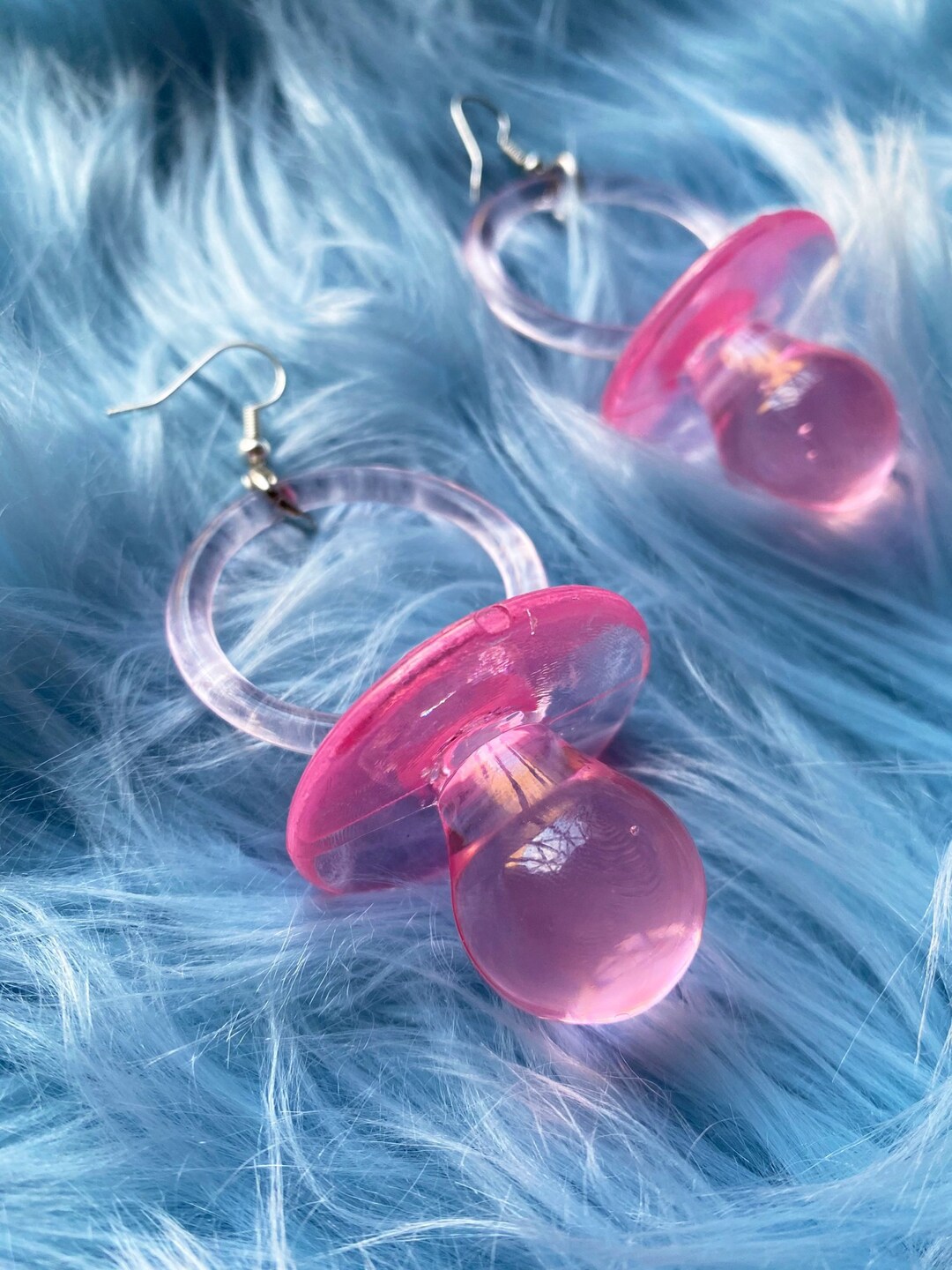 Pacifier Earrings / Kawaii Ddlc Little Space Paci Baby Girl Etsy