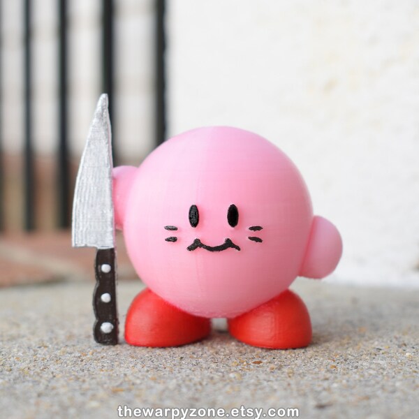 Cuchillo Kirby Figura impresa en 3D
