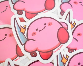 Knife Kirby Vinyl Waterproof 3" Sticker