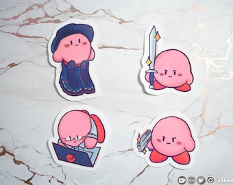 Kirby Meme Abilities Vinyl Sticker Pack