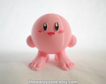 Kirby senza scarpe, personaggio stampato in 3D