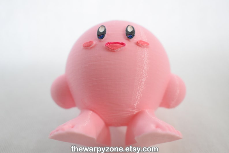 Kirby Without Shoes 3D Printed Figure image 4